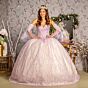 GLS by Gloria GL3234 Embroidered Bodice Bell Sleeve Quinceanera Dress