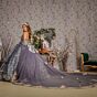 GLS by Gloria GL3318 Bell Sleeve Satin Back Bow Quinceanera Dress