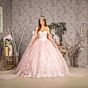 GLS by Gloria GL3465 Bow Applique Long Streamer Quince Gown