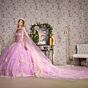 GLS by Gloria GL3467 Illusion Bodice Choker Topper Quince Gown