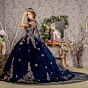 GLS by Gloria GL3471 Sheer Cape Embroidered Velvet Quince Gown