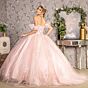 GLS by Gloria GL3475 Illusion Corset Sweetheart Neck Quince Gown