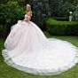 GLS by Gloria GL3596 Off-The-Shoulder Ruffle Skirt Quince Dress