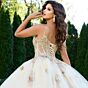 Jovani Q44559 Spaghetti Strap Basque Waist Quinceanera Gown