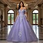 Jovani Q44960 Lace-Up Back Sweetheart Neck Sweet 16 Dress