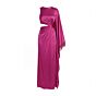 Mac Duggal 49898 Cutout Midriff Magenta Cape Sleeve Dress
