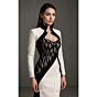 MNM Couture B1175 Sweetheart Neck Black White Mermaid Dress
