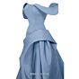 MNM Couture E0103 Off The Shoulder Draped Crepe Dress