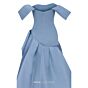 MNM Couture E0103 Off The Shoulder Draped Crepe Dress