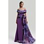 MNM Couture 2692A Off-The-Shoulder Side Overskirt Mermaid Dress