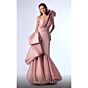 MNM Couture G1729 Pink One-Shoulder Trumpet Bubble Skirt Dress
