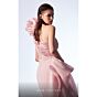 MNM Couture G1729 Pink One-Shoulder Trumpet Bubble Skirt Dress