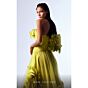 MNM Couture G1736 Asymmetric Ruffle A-Line Green Dress