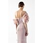 MNM Couture G2034 Side Slit Draped Sleeve Powder Dress