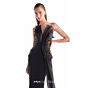 MNM Couture G2113 Side Drape V-Neck Mermaid Dress