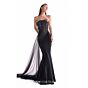 MNM Couture G2116 Strapless Mermaid Organza Side Drape Dress