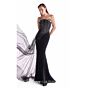 MNM Couture G2116 Strapless Mermaid Organza Side Drape Dress