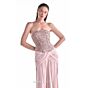 MNM Couture G2129 Front Slit Strapless Dusty Rose Dress