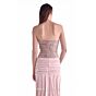 MNM Couture G2129 Front Slit Strapless Dusty Rose Dress