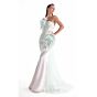 MNM Couture G2135 Asymmetric Beaded Bodice Mermaid Dress