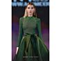 MNM Couture J03038 Long Sleeve Front Bow Organza Dress