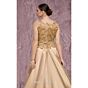 MNM Couture J03186 Taffeta Overskirt Beaded Column Dress