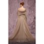 MNM Couture J03308 Organza Pleated Asymmetric Neck Dress
