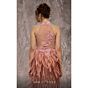 MNM Couture J03381 Feather Skirt High Slit Fitted Dress