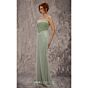 MNM Couture J03553 Corset Bodice Pearl-Beaded Column Dress
