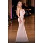 MNM Couture J03571 Peplum Waist Strapless Mermaid Dress