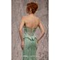 MNM Couture J03585 Corset Bodice Peplum Mint Dress