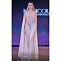MNM Couture J03590 Scoop Neck Ruched Bodice Fitted Dress