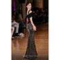 MNM Couture J03603 Cold-Shoulder Peplum Fitted Dress