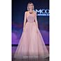 MNM Couture J03604 Strapless Organza Weaved Bodice Dress