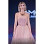 MNM Couture J03604 Strapless Organza Weaved Bodice Dress