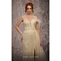 MNM Couture Q1405 Side Draped Asymmetric Slim-Flare Dress