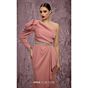 MNM Couture Q2851 Tulip Hem Juliet Sleeve Slim Dress