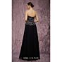 MNM Couture Q7778 Pleated A-Line Scalloped Peplum Dress