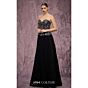 MNM Couture Q7778 Pleated A-Line Scalloped Peplum Dress