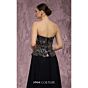 MNM Couture Q7778 Pleated A-Line Scalloped Peplum Dress