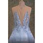 MNM Couture V6466 Illusion Neck Overskirt Slim Dress