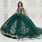 Princesa PR30114 Detachable Sleeve Scallop Train Quinceanera Dress