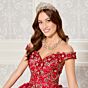 Princesa PR30114 Detachable Sleeve Scallop Train Quinceanera Dress