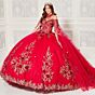 Princesa PR30114 Detachable Sleeve Scallop Train Quinceanera Dress