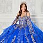 Princesa PR30117 Flounce Skirt Detachable Cape Quinceanera Gown