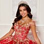 Princesa PR30119 Detachable Cape Tiered Skirt Quinceanera Gown