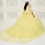 Princesa PR30120 Floral Appliques Detachable Cape Quince Dress