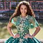 Princesa PR30134 Pleated Skirt Sheer Bodice Quinceanera Dress