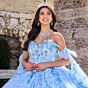 Princesa PR30135 Panel Train Detachable Strap Quinceanera Dress