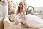 Abby Lane 97199 Illusion Long Sleeves A-line Tulle Wedding Dress
